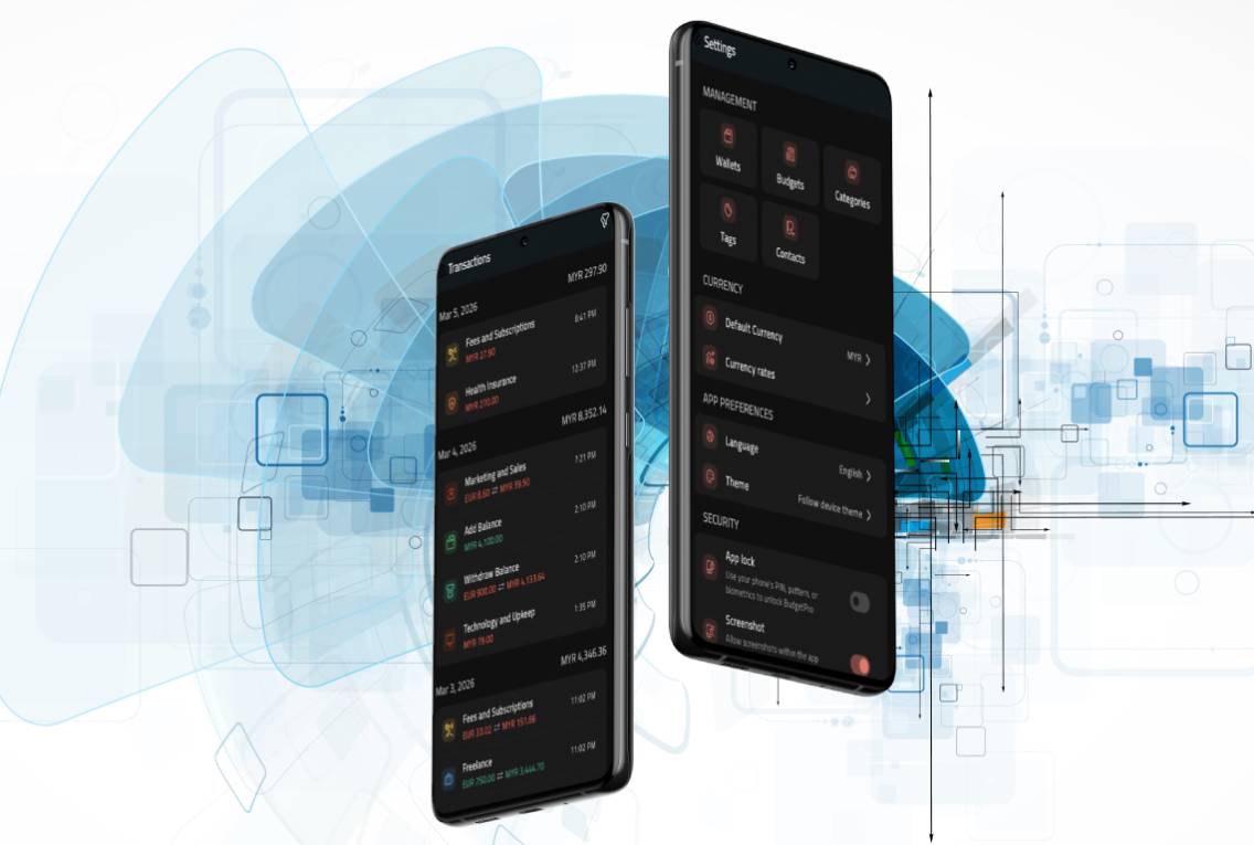 BudgetPro finance app detail