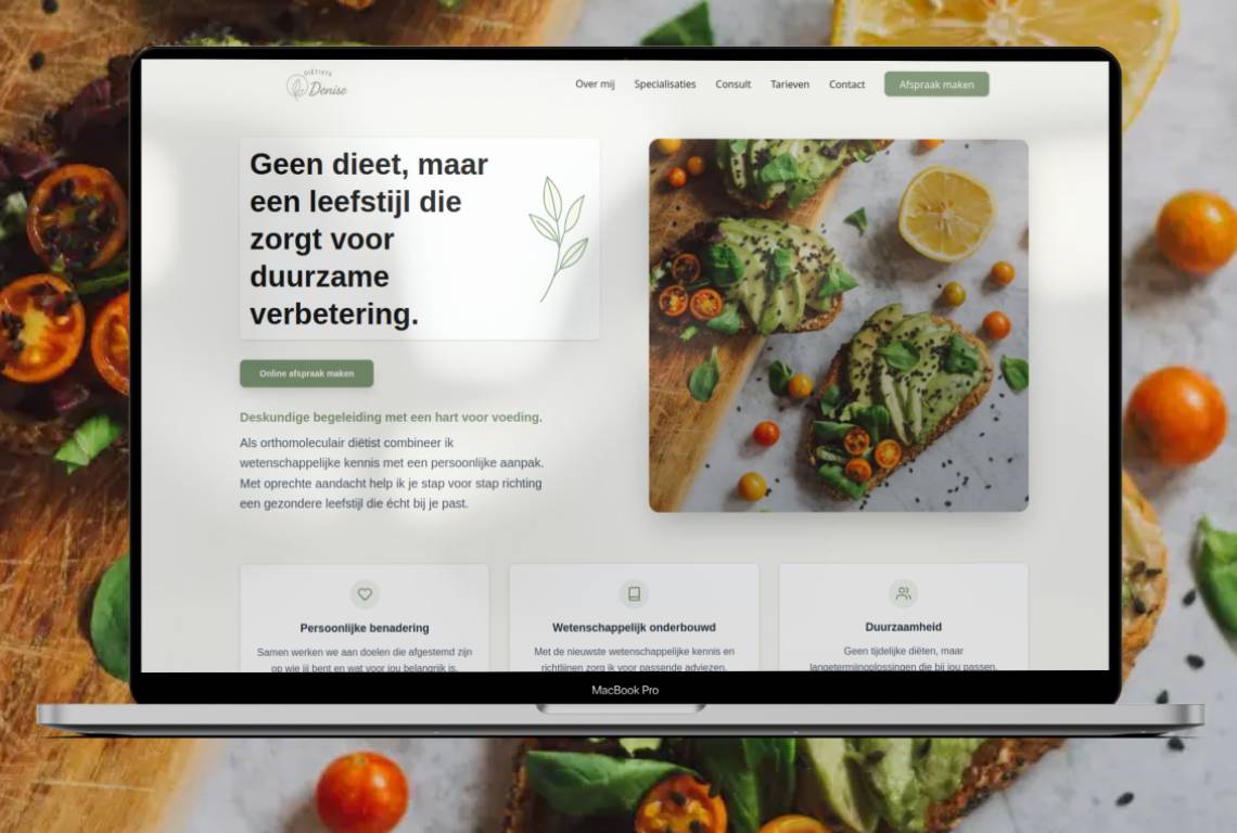 Dietist Denise website